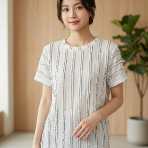 Camiseta blanca drapeada talla XL/2Xl