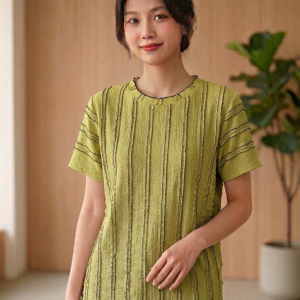 Camiseta verde pistacho drapeada XL/2Xl